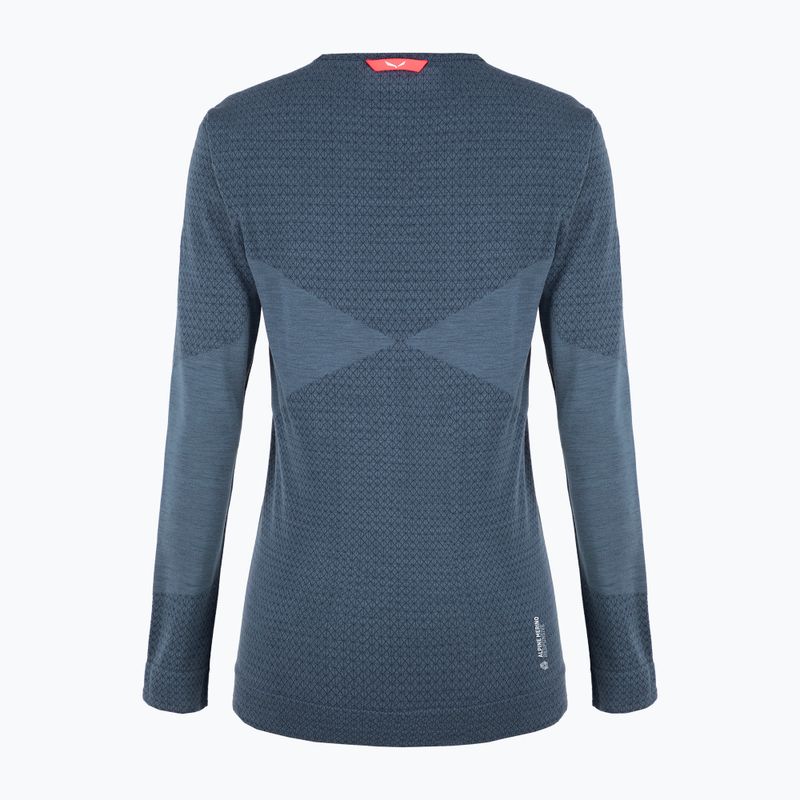 Women's thermal T-shirt Salewa Zebru Med Warm Amr blue 00-0000027958 6