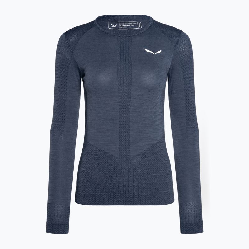 Women's thermal T-shirt Salewa Zebru Med Warm Amr blue 00-0000027958