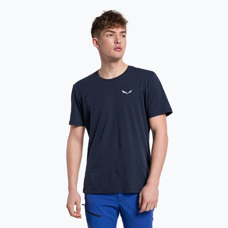Men's trekking t-shirt Salewa Alpine Hemp Logo navy blue 00-0000028132