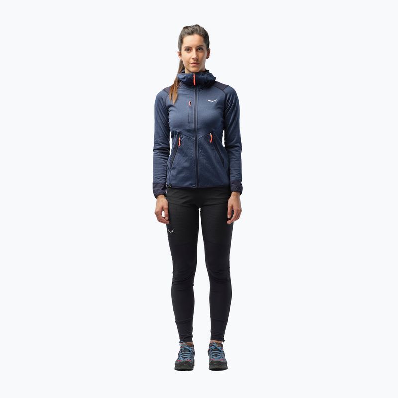 Salewa women's fleece Agner Hybrid PL/DST FZ Hoody navy blue 00-0000027372 2