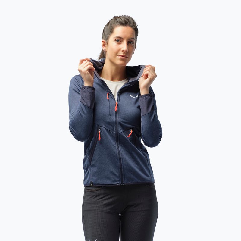 Salewa women's fleece Agner Hybrid PL/DST FZ Hoody navy blue 00-0000027372 8