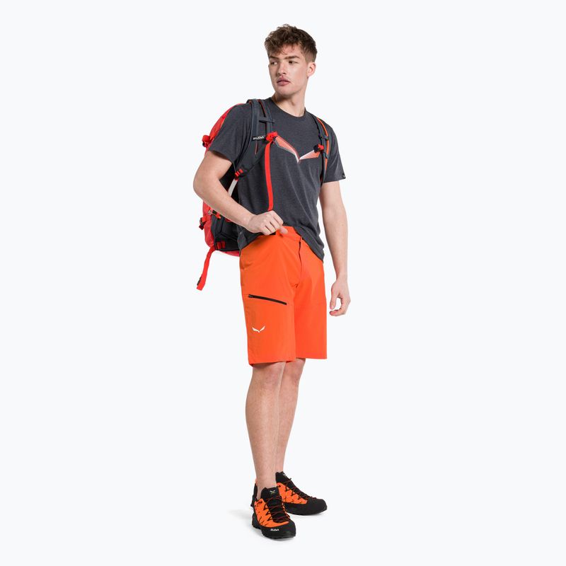 Men's trekking shorts Salewa Pedroc Cargo 2 orange 00-0000026934 2