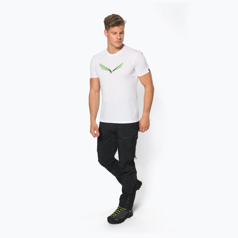 Men's Salewa Lines Graphic Dry trekking shirt white 00-0000028065 2