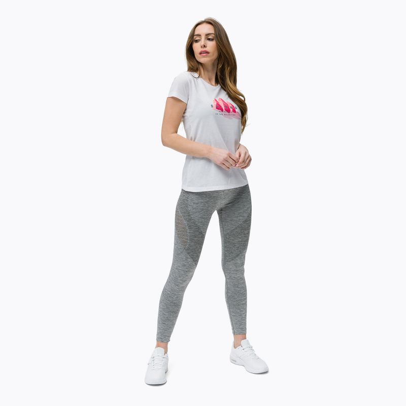 Salewa Lines Graphic Dry women's trekking shirt white 00-0000028064 2