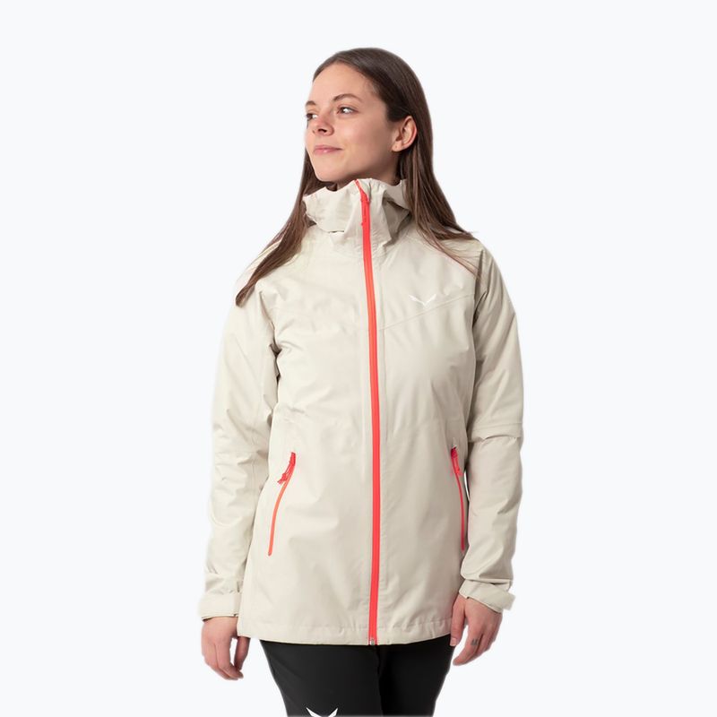 Salewa women's rain jacket Puez Aqua 3 PTX beige 00-0000024545