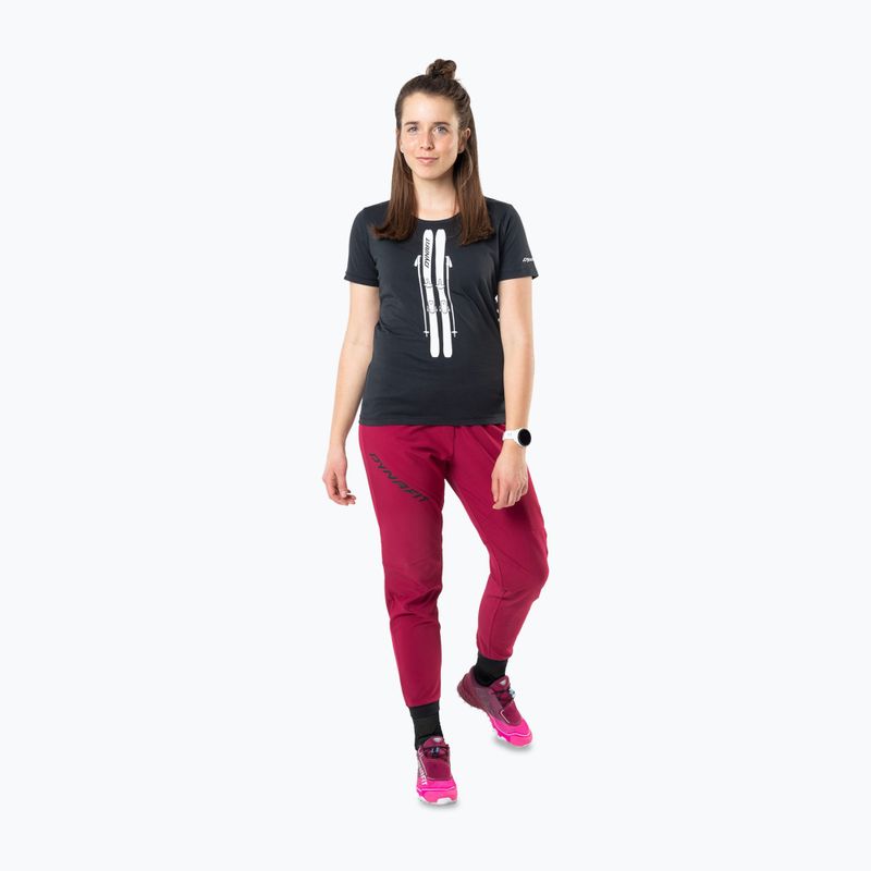 Women's DYNAFIT Graphic Co black out/ski T-shirt 2