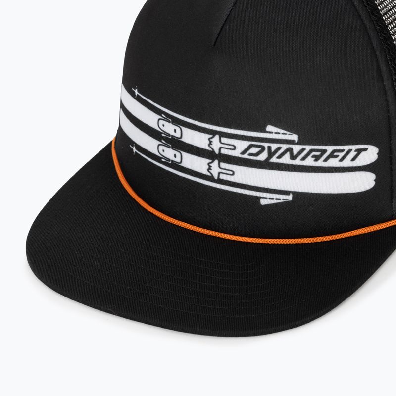 DYNAFIT Graphic Trucker baseball cap black out/skis 3