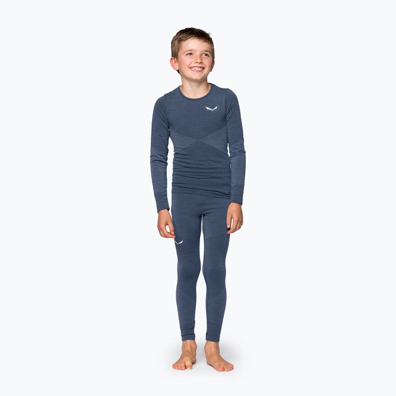 Children's thermal pantsSalewa Zebru Medium Warm AMR dark denim 2