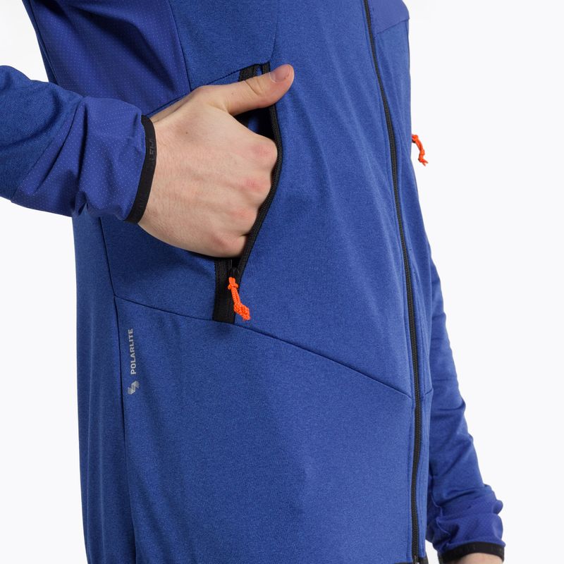 Men's Salewa Agner Hybrid PL/DST FZ Hoody fleece sweatshirt blue 00-0000027371 4