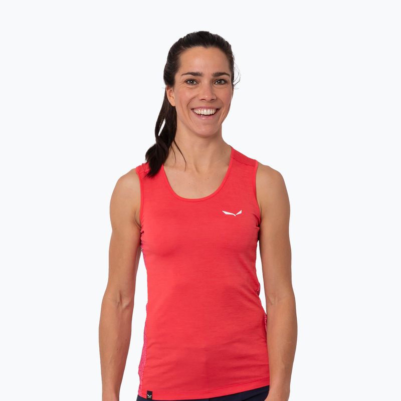 Salewa women's trekking shirt Puez Graphic Dry Tank pink 00-0000027482