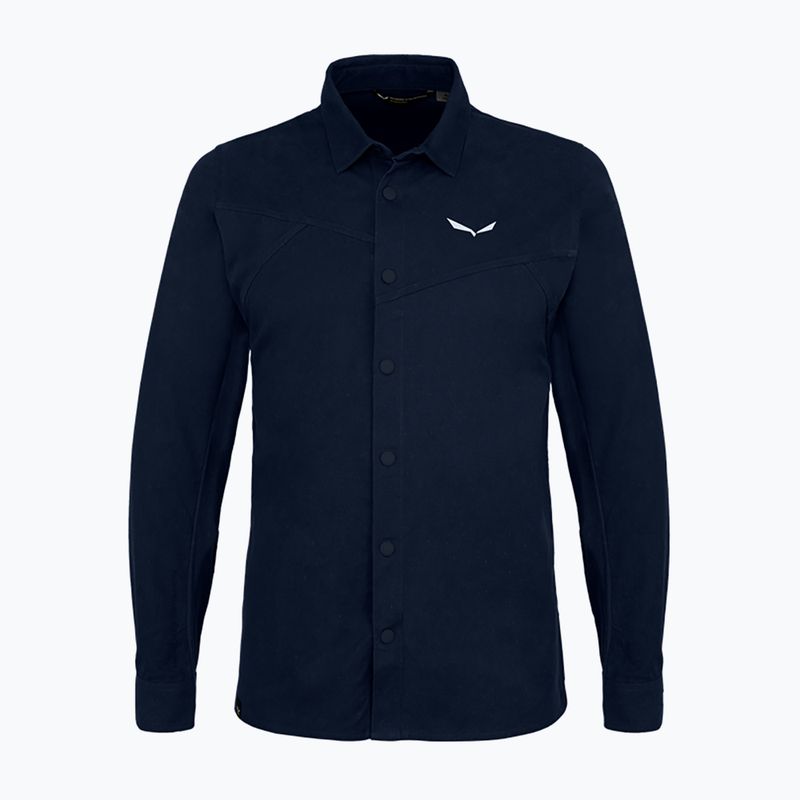 Men's Salewa Fanes Hemp trekking shirt navy blue 00-0000028298 4