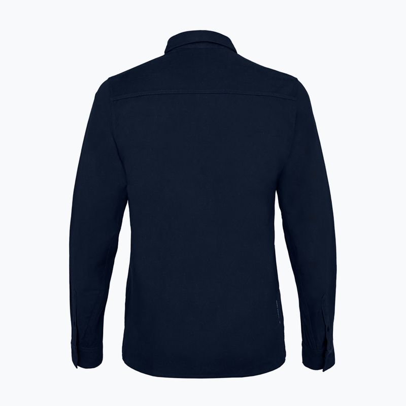 Men's Salewa Fanes Hemp trekking shirt navy blue 00-0000028298 5