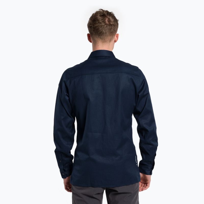 Men's Salewa Fanes Hemp trekking shirt navy blue 00-0000028298 3
