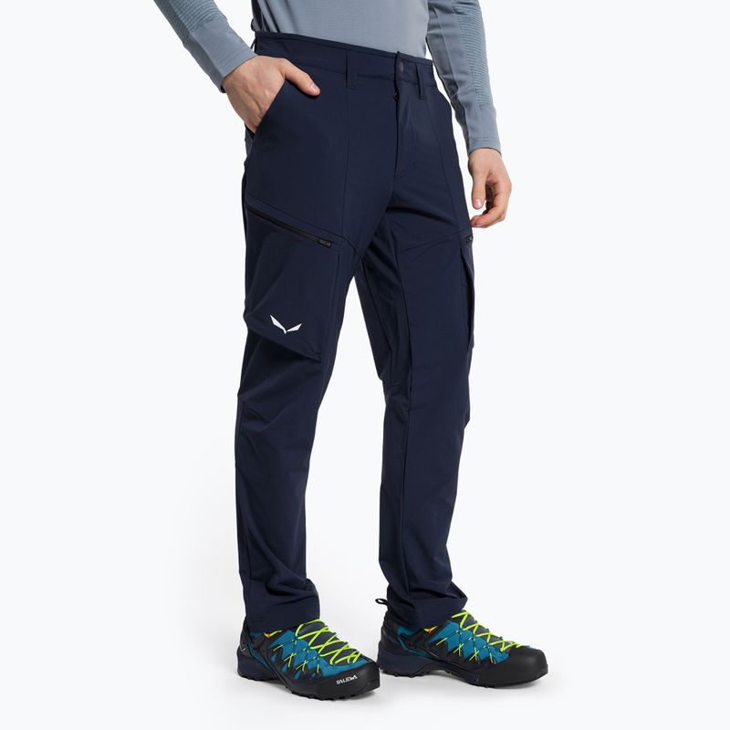 Salewa men's softshell trousers Puez DST Cargo navy blue 00-0000028310