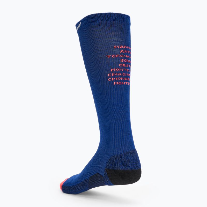 Women's trekking socks Salewa Ortles Dolomites Am electric 2