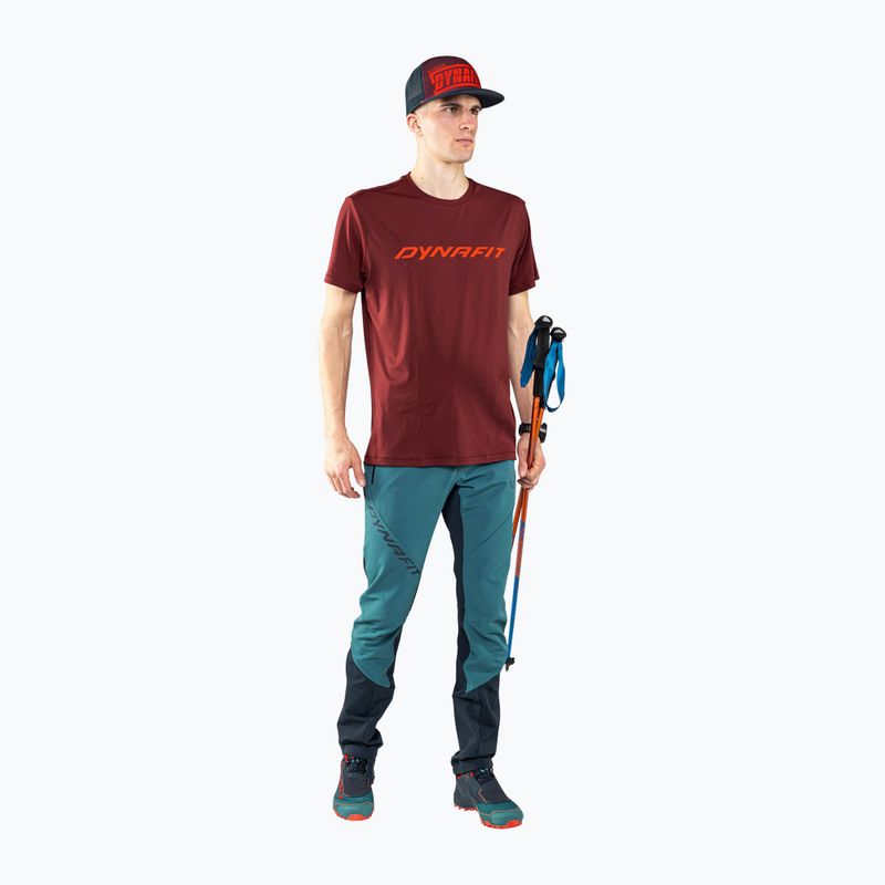 Men's DYNAFIT Traverse 2 hiking t-shirt maroon 08-0000070670