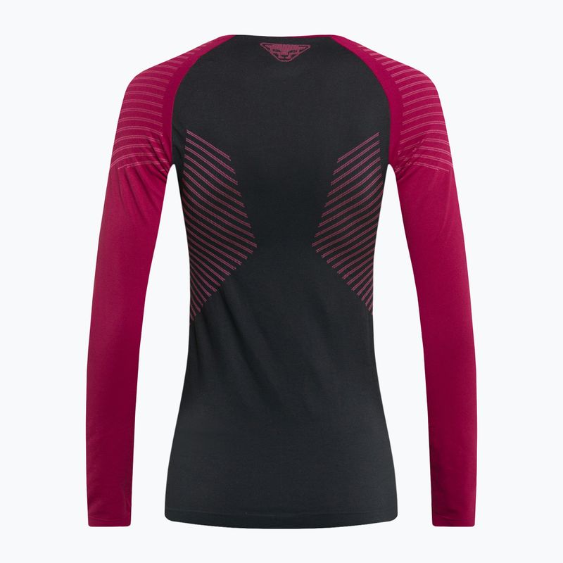 DYNAFIT Speed Dryarn LS women's thermal T-shirt black-red 08-0000071057 2
