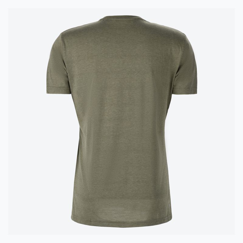 Men's Salewa Solidlogo Dry khaki trekking shirt 00-0000027018 5