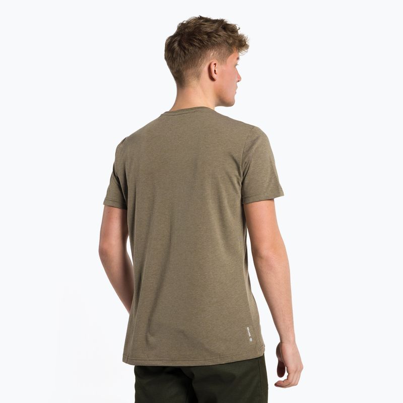 Men's Salewa Solidlogo Dry khaki trekking shirt 00-0000027018 3