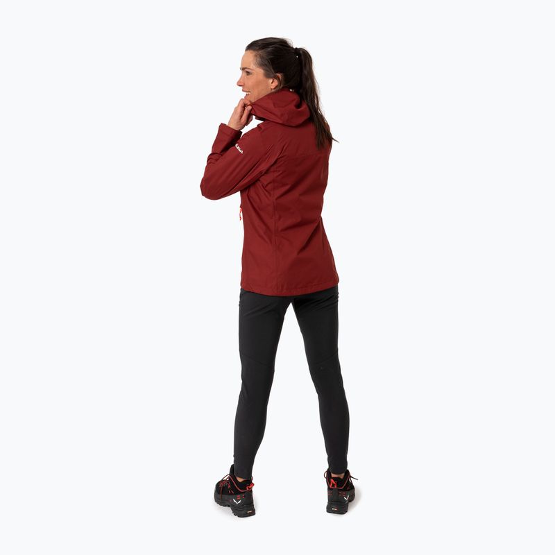 Salewa women's rain jacket Puez Aqua 3 PTX burgundy 00-0000024546 2