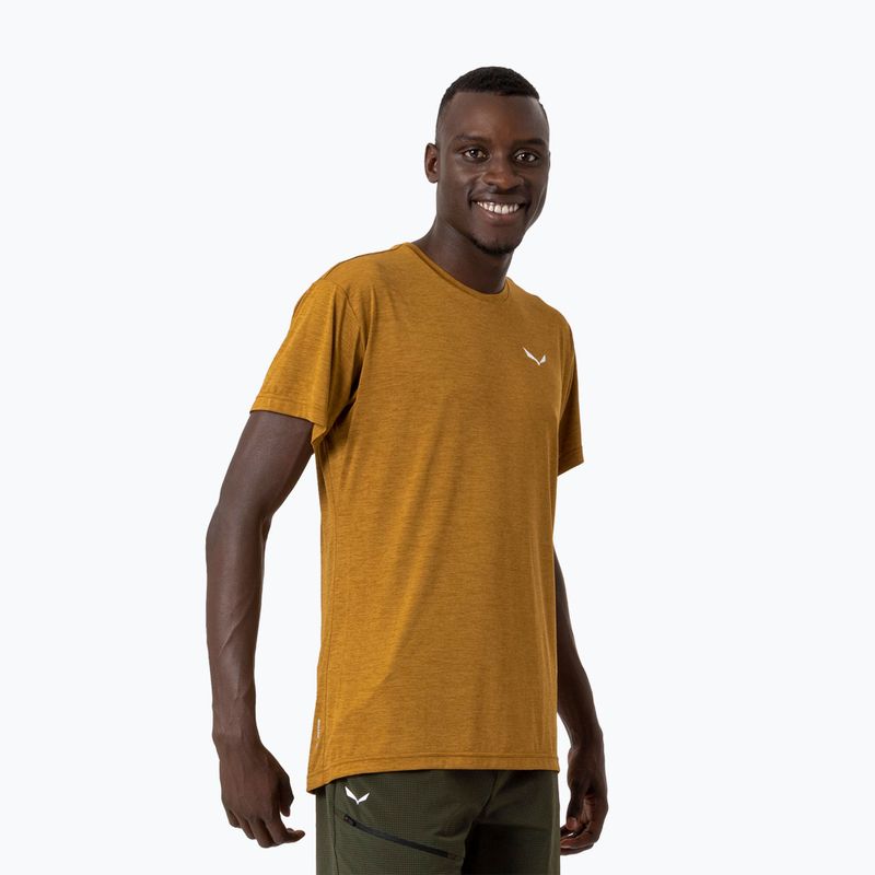 Men's Salewa Puez Melange Dry gold T-shirt