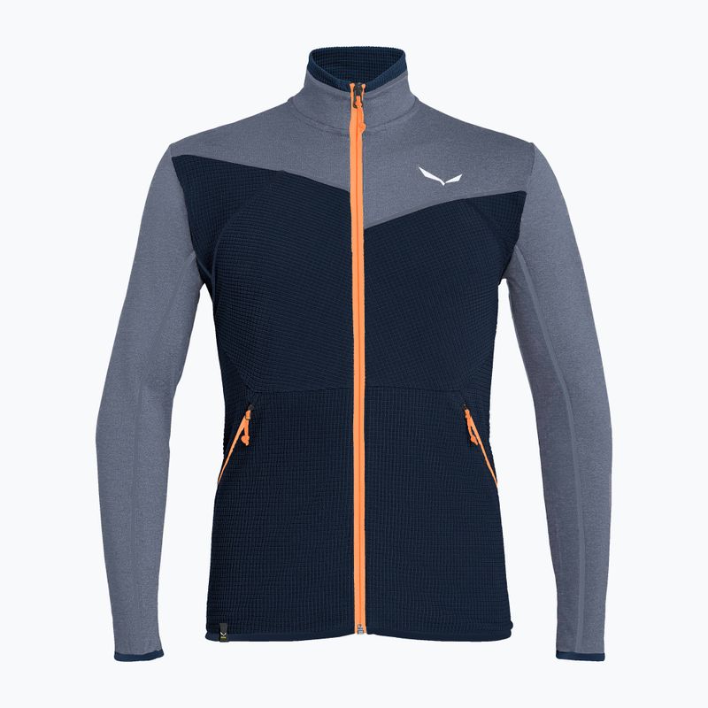 Salewa men's Puez Hybrid PL FZ fleece sweatshirt navy-grey 00-0000027388 5