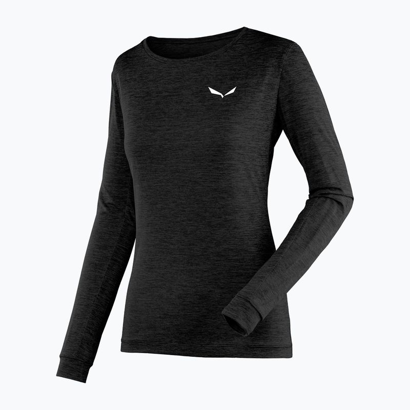 Women's trekking longsleeve Salewa Puez Melange Dry black out melange 3