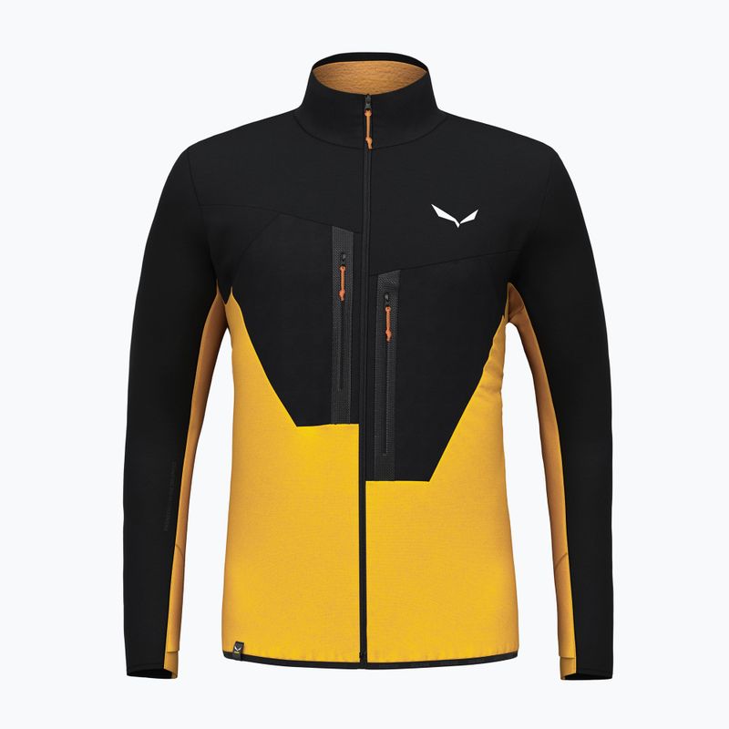 Men's Salewa Ortles AM fleece sweatshirt black/yellow 00-0000028178 4