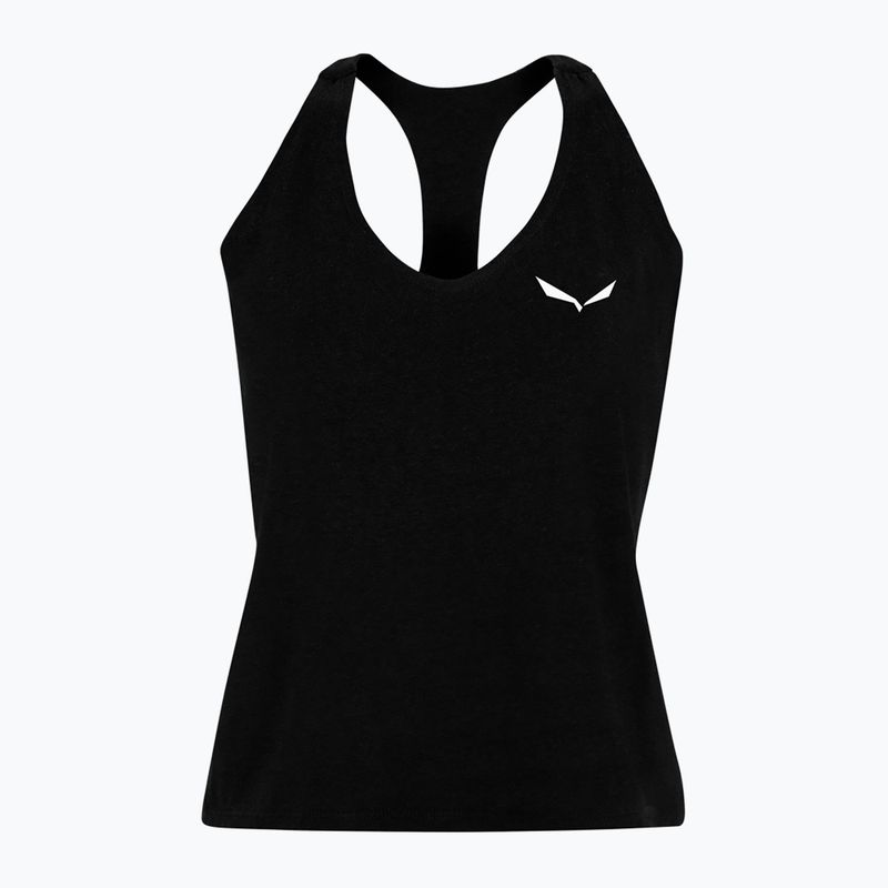 Salewa women's climbing shirt Lavaredo Hemp Crop Tank black 00-0000028369