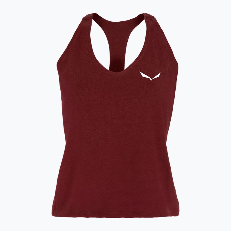 Salewa women's climbing shirt Lavaredo Hemp Crop Tank red 00-0000028369 5
