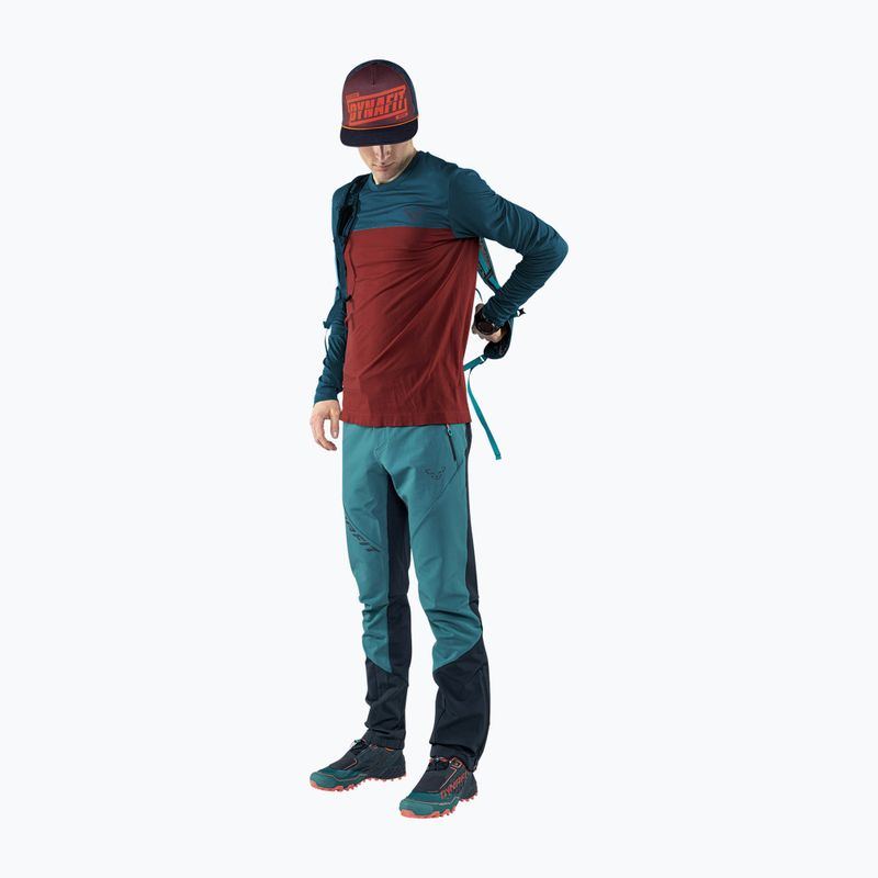 Men's DYNAFIT Traverse S-Tech hiking t-shirt maroon 08-0000071606