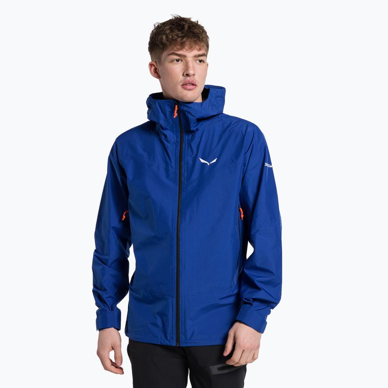 Salewa men's Puez GTX Paclite rain jacket blue 00-0000028476