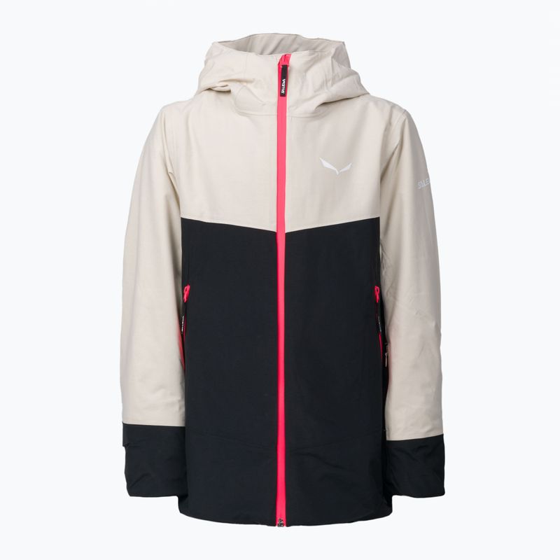 Salewa Sella Ptx/Twr children's ski jacket beige/black 00-0000028490 3