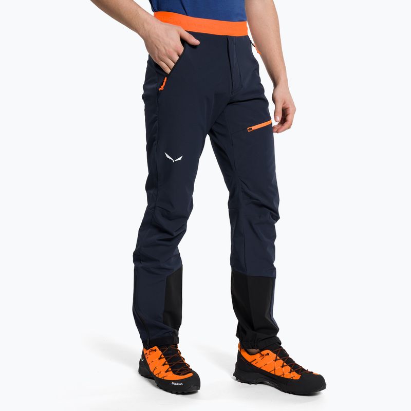 Salewa men's softshell trousers Sella DST Lights navy blue 00-0000028474