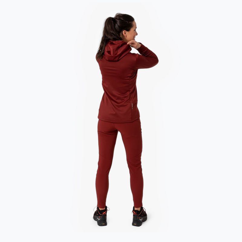 Salewa women's trekking sweatshirt Puez Polarlite Hooded red 00-0000028522 2