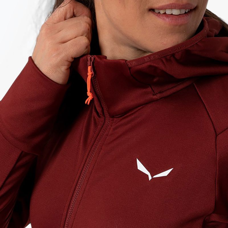 Salewa women's trekking sweatshirt Puez Polarlite Hooded red 00-0000028522 3