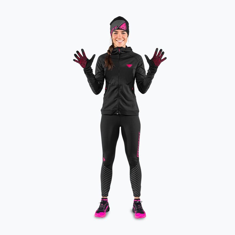 DYNAFIT Alpine Reflective running gloves black out pink glo 2