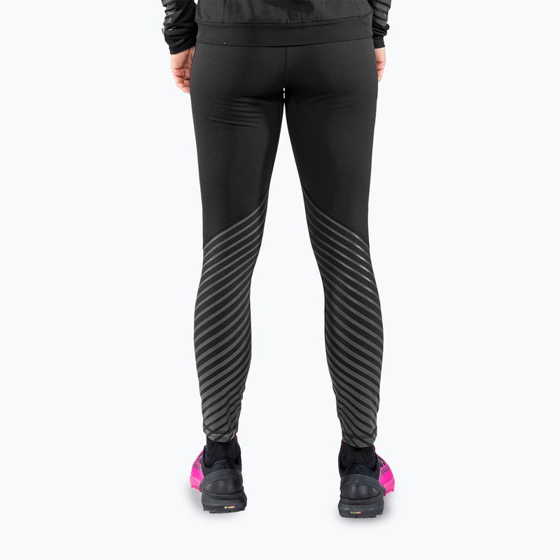 DYNAFIT Reflective women's running leggings black out pink glo 3