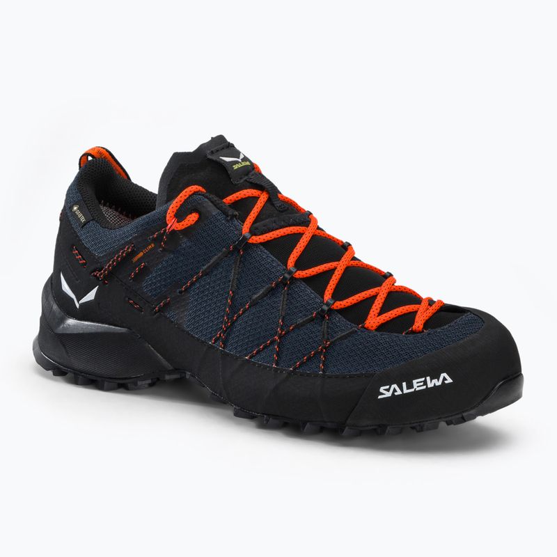 Salewa men's Wildfire 2 GTX approach shoe black-blue 00-0000061414