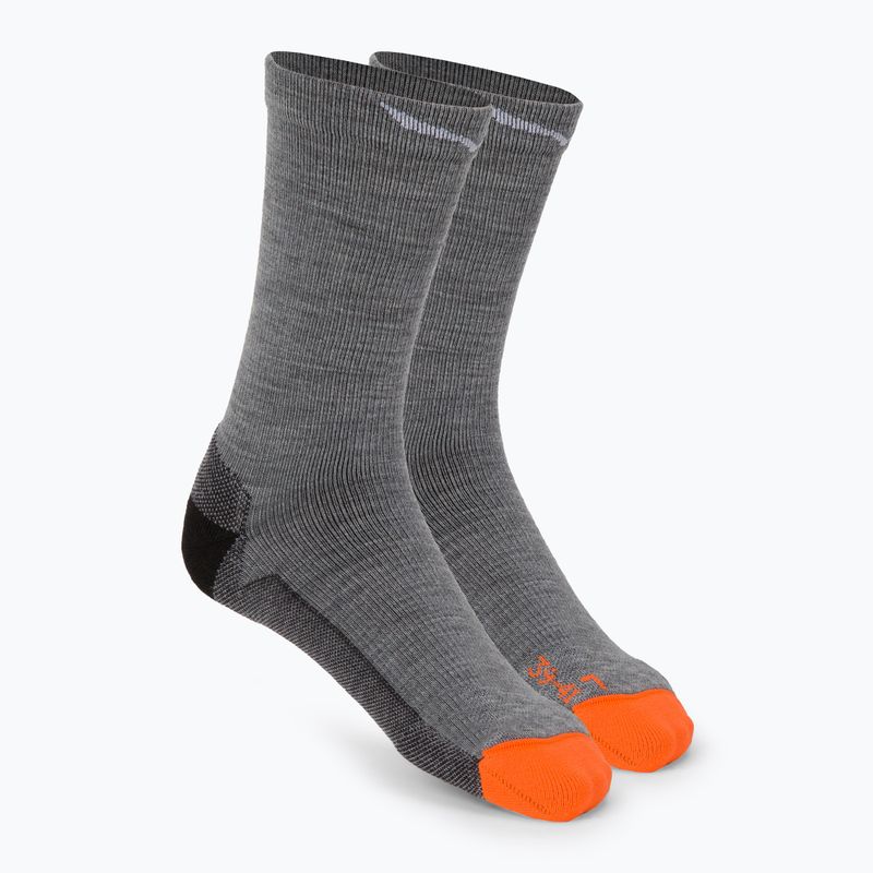 Men's trekking socks Salewa MTN TRN AM Crew grey 00-0000069035