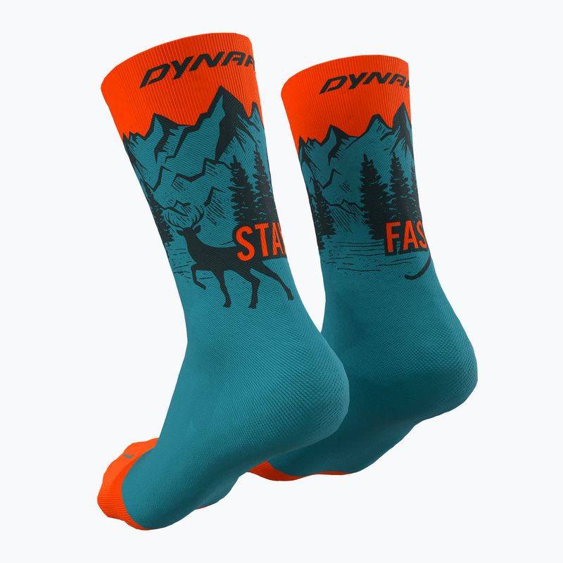 DYNAFIT Stay Fast storm blue running socks 2
