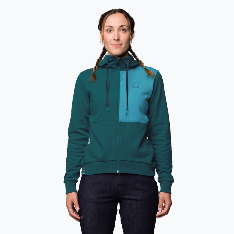 Women's Wild Country Flow 2 climbing sweatshirt blue 40-0000095233