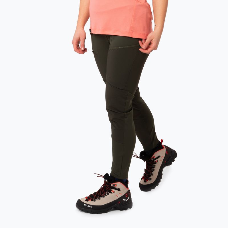 Women's hiking leggings Salewa Puez Dry Resp Cargo green 00-0000028331