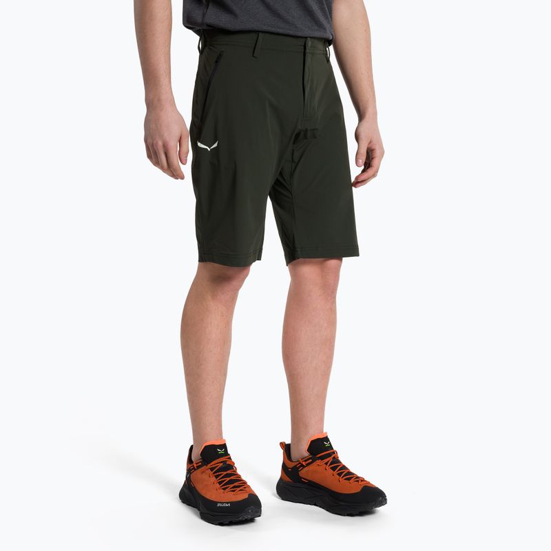 Salewa Talveno DST men's hiking shorts dark green 00-0000027064