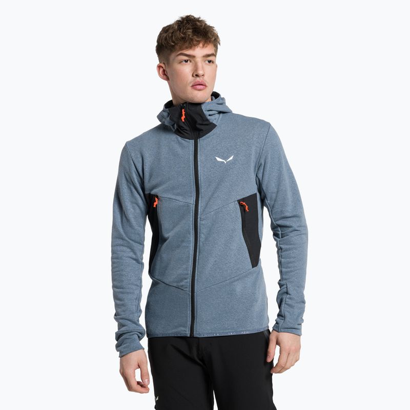Salewa men's trekking sweatshirt Lavaredo Hemp Hooded blue 00-0000028237