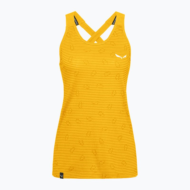 Salewa women's climbing T-shirt Lavaredo Hemp Graphic Tank yellow 00-0000028535 5