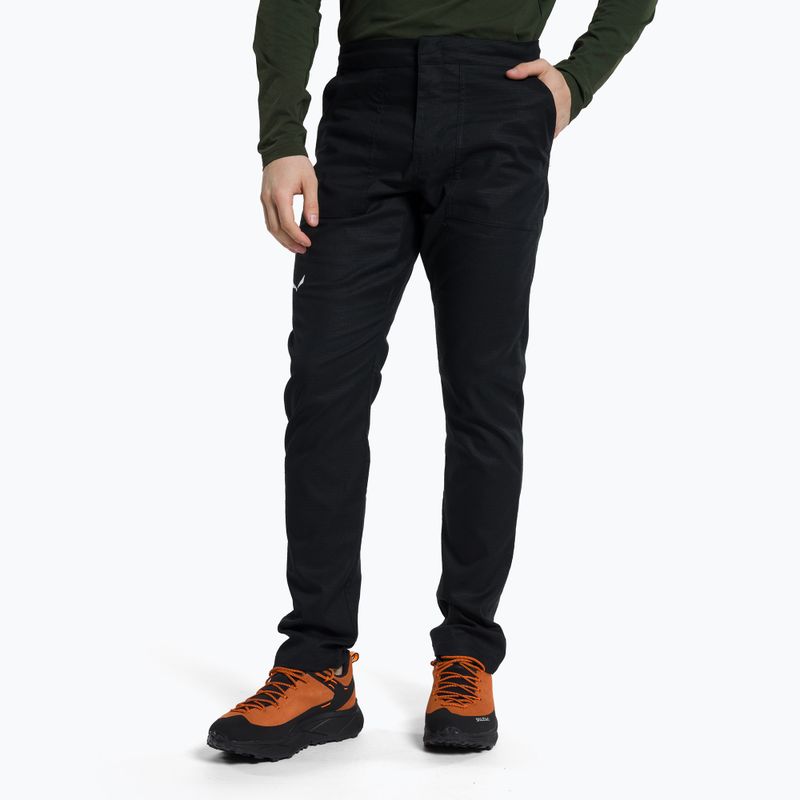 Salewa men's Lavaredo Hemp Ripstop climbing trousers black 00-0000028550