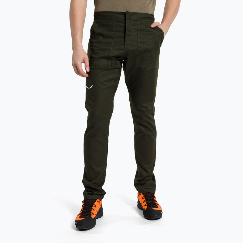 Salewa Lavaredo Hemp Ripstop green men's climbing trousers 00-0000028550