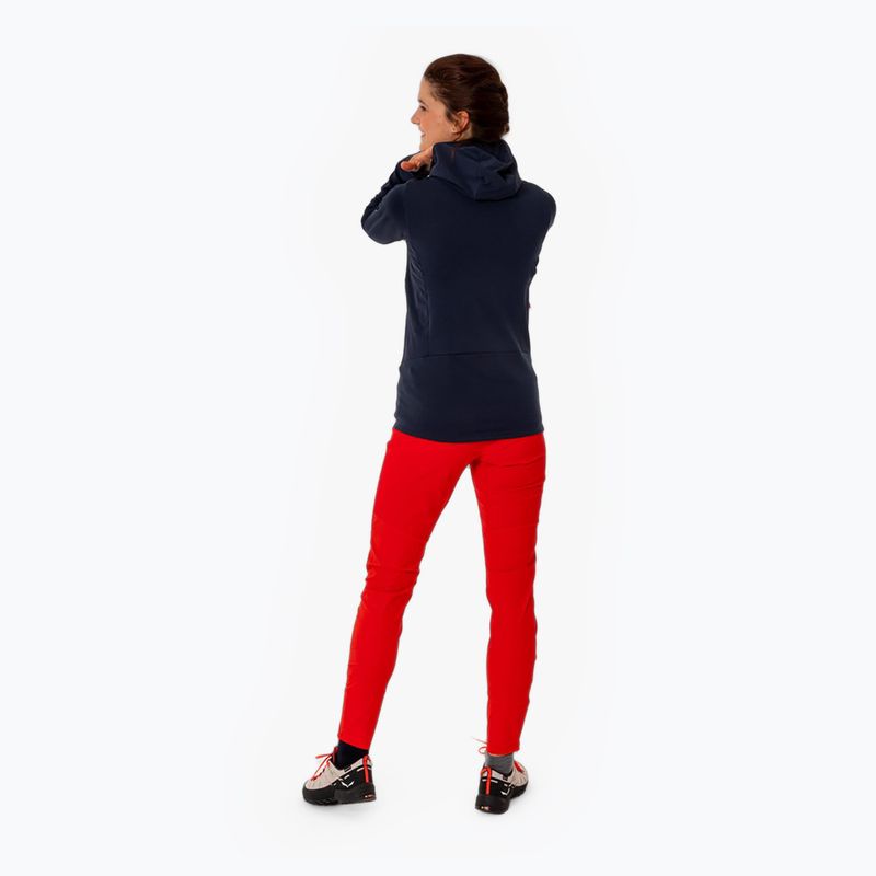 Salewa women's trekking sweatshirt Agner Polarlite Hooded navy blue 00-0000028558 2