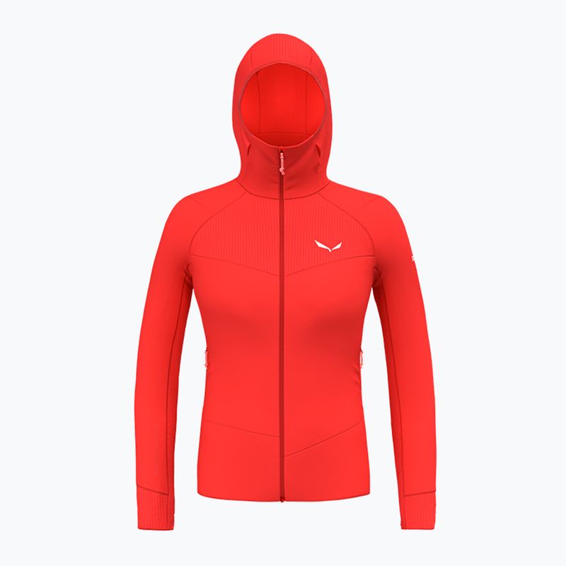 Salewa women's trekking sweatshirt Agner Polarlite Hooded red 00-0000028558 6